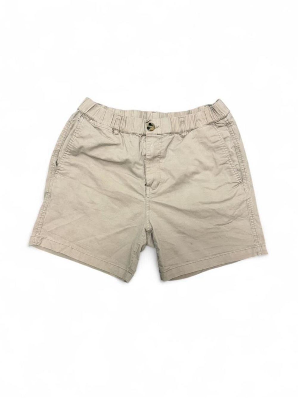 Maamgio Beige Khaki Elastic Waist Chino Shorts Men’s Size 32
